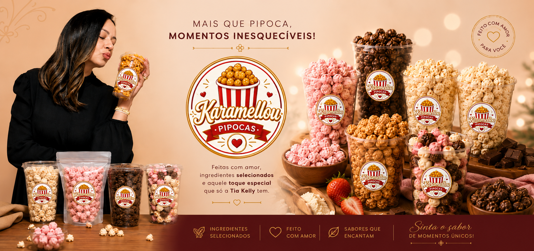 Karamellou Pipocas — momentos inesquecíveis