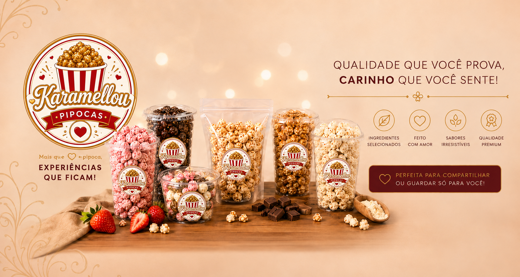 Karamellou Pipocas — qualidade e carinho